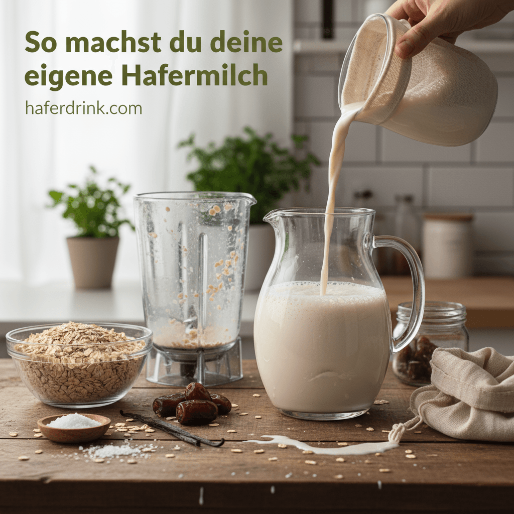 Wie man leckere Hafermilch selbst herstellt